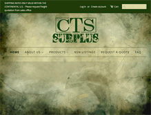 Tablet Screenshot of ctssurplus.com